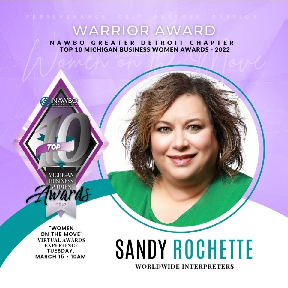 Sandy Rochette - Warrior Award
